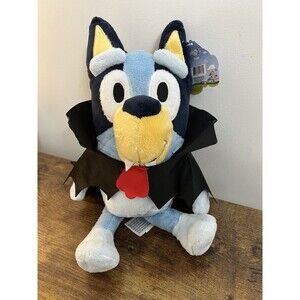 Bluey Halloween Vampire Plush Halloween Greeter NWT 9.5" Sitting 12" Stuffed Toy